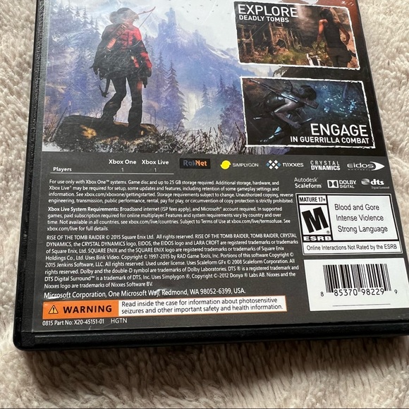 XBOX 1 Rise of the Tomb Raider Video Game - Picture 3 of 5